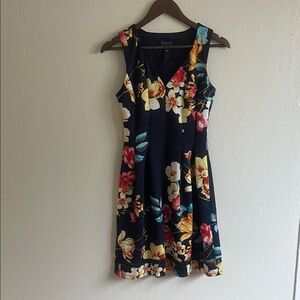Enfocus Studio Navy Floral Dress